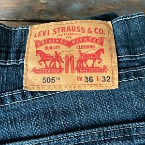 Levi’s 505 36x32 dark wash
